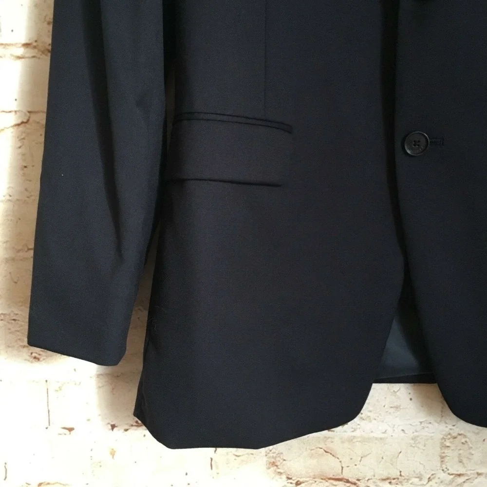 Tommy Hilfiger Men's Size R42 W36 Navy Blue Wool Sport Suit Jacket